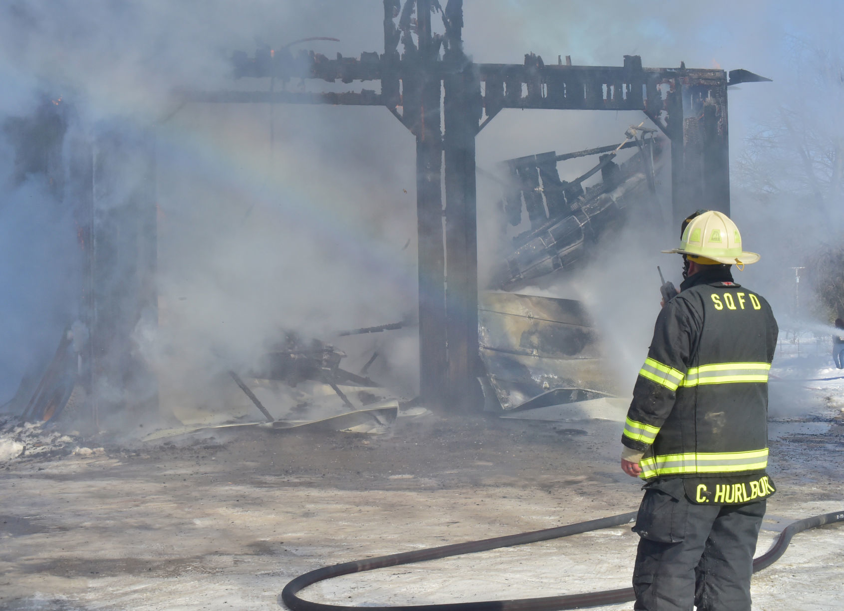 Logging business fire